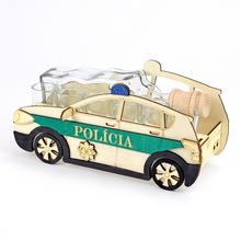 694 POLÍCIA/POHÁRE DREVO+SKLO28x13x12cm - darčekové predmety | FLORASYSTEM