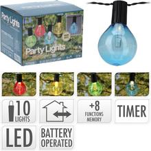 LED10 PÁRTY SVETLÁ in/out/8+/časovač na baterky/farba - Záhradné osvetlenie | FLORASYSTEM