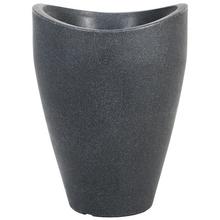 54266 KVĚTINÁČ SCHWARZ GRANIT 254/54 - Okrúhly mrazuvzdorný | FLORASYSTEM