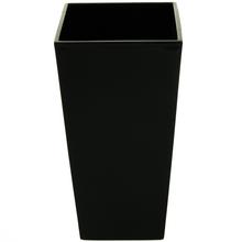 531 OBAL + VKLAD Finezja ČERNÝ 14x14xh26CM - Štvorcový vysoký s vkladom | FLORASYSTEM