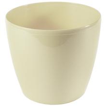 204 KVĚTINÁČ MAGNOLIA KRÉMOVÝ 21xh18,5CM - Okrúhly dizajnový | FLORASYSTEM