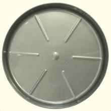 604 MISKA NR3 STŘÍBRNÁ 14,5xh2,1CM - Miska okrúhla pod kvetináč | FLORASYSTEM