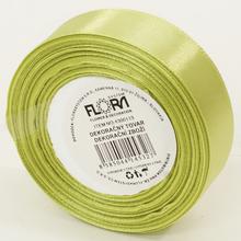 SATEN STUHA 20MM / 15M ZELENÁ BL. BARVA 109 - Saténové | FLORASYSTEM