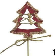 Zápich srdce a stromček na vianočnú dekoráciu.