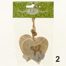 Záves mix srdce a kvet na dekoráciu.