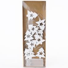 Girlandy Stromeček BÍLÉ + LED S / 10 4,5x5CM - FLORASYSTEM