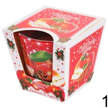 Vianočné voňavé sviečky v skle s príchuťou škorice a pomaranča.