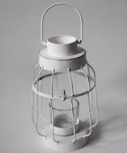 Svícen KOV-LUCERNA + SKLO 18,5X12X12CM - Svietniky | FLORASYSTEM