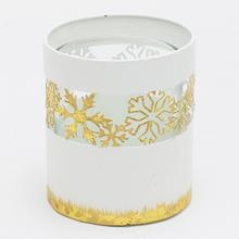 Svícen VLOČKY BIEL / ZL 9X7,5X7,5CM - Svietniky vianočné | FLORASYSTEM