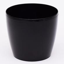 202 KVĚTINÁČ MAGNOLIA ČERNÝ 15,5xh13,7cm - Okrúhly dizajnový | FLORASYSTEM