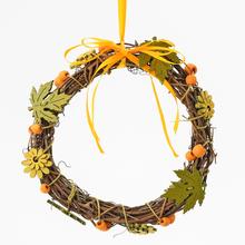 VĚNEC PODZIM-TM. 18X3X18 CM - FLORASYSTEM