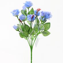 KYTICE RUŽAX7 MODRÁ 31cm - Růže kytice | FLORASYSTEM