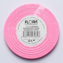 SATEN STUHA 6MM / 20M BARVA 004 RŮŽOVÁ - FLORASYSTEM