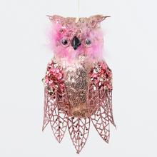 SOVA RŮŽOVÁ 20cm - Zvířátka, figurky | FLORASYSTEM