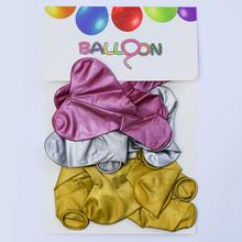 BALÓNKY SRDCE 10ks mix3 ZL / STR / BORDO - Párty ozdoby balóny | FLORASYSTEM