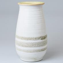 VÁZA BIELO-ŠEDÁ 18,5x18,5x33CM - Keramika vzorovaná interiérová | FLORASYSTEM