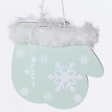 DREVENÉ RUKAVICE ZÁVES ZELENÉ 11x7CM  - Rukavice, ponožky, čepice | FLORASYSTEM