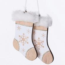 DREVENÉ PONOŽKY NATURAL ZÁVES 11x7CM - Rukavice, ponožky, čepice | FLORASYSTEM