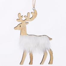 DREVENÝ JELEŇ BIELY 10,3x14,8x0,5CM - FLORASYSTEM