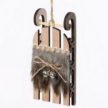 DREVENÉ SANE HNEDÉ ZÁVES 15x6x4CM SUPER CENA! - Saně | FLORASYSTEM