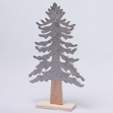 DREVENÝ STROM STRIEBORNÝ 15x5x29CM - Stromek | FLORASYSTEM