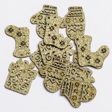 DREVENÉ OZDOBY S/12 ZLATÉ 4,2CM - Zlaté | FLORASYSTEM