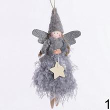 Sivý anjel mix 24 cm na zavesenie.