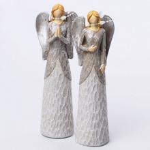 ANJEL STRIEBORNÝ GLITER MIX2 6*3.8*17.5 - FLORASYSTEM