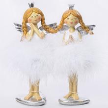 ANJEL SO SUKŇOU Z PIEROK BIELA MIX2 9*6*21.5 - FLORASYSTEM