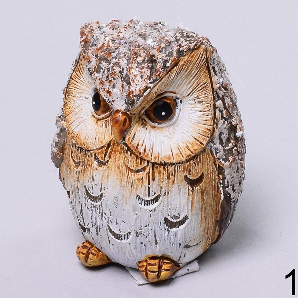 Dekorace sova z polyresu, mix designů.