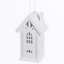 ZÁVES DOM DREVO BIELY 6,5x4,5x11CM - Domek | FLORASYSTEM