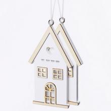 ZÁVES DOM DREVO S/2 BIELY+NATUR 4,9x9x0,7CM - FLORASYSTEM