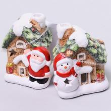 DOMČEK SANTA LED KERAM.  - Domek | FLORASYSTEM