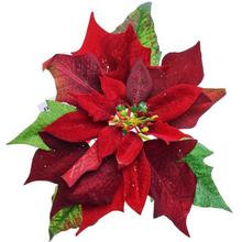 POINSETTIA ČERVENÁ CLIP 20CM - Květ na klipu | FLORASYSTEM