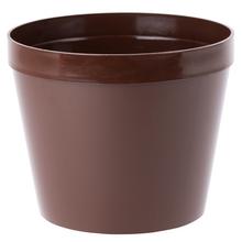 KVĚTINÁČ 10cm HNĚDÝ - Okrúhly s dierkami | FLORASYSTEM