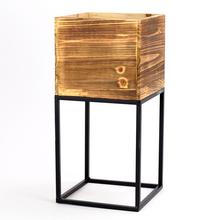 312FL/S OBAL NA KVETY HNEDÁ L:21*21*42.5H SUPER CENA! - Dřevěné dekorace | FLORASYSTEM