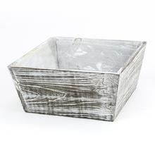 277FL/S DEBNIČKA BIELO ŠEDÁ L:25*25*11H  - Dřevěné bedýnky | FLORASYSTEM