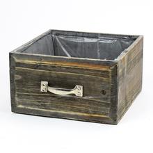 281FL/S DEBNIČKA DREVO ŠEDO BIELA XL 25*25*14.5H   - FLORASYSTEM