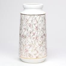 AKCIA! OBAL VÁZA BIELA VZOR 8x13x25CM  - Keramika vzorovaná interiérová | FLORASYSTEM