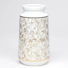 AKCIA! OBAL VÁZA BIELA VZOR 7x11x20CM  - Keramika vzorovaná interiérová | FLORASYSTEM