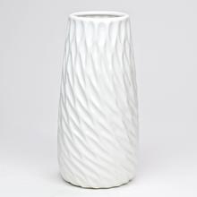 OBAL VÁZA VÝREZ BIELA 8,5x12,5x25CM SUPER CENA! - Keramika jednofarebná interiérová | FLORASYSTEM