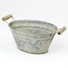 AKCIA! NÁDOBA PLECH S UCHOM 19X14X9 - Kovové nádoby | FLORASYSTEM