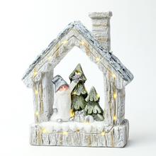 DOMČEK VIAN. DEKORÁCIA LED KERAMIKA 31,5CM SUPER CENA! - FLORASYSTEM