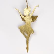 BALERÍNA ZÁVES KOV ZLATÁ 20x10,5x3,5CM - Andílek, panenka | FLORASYSTEM