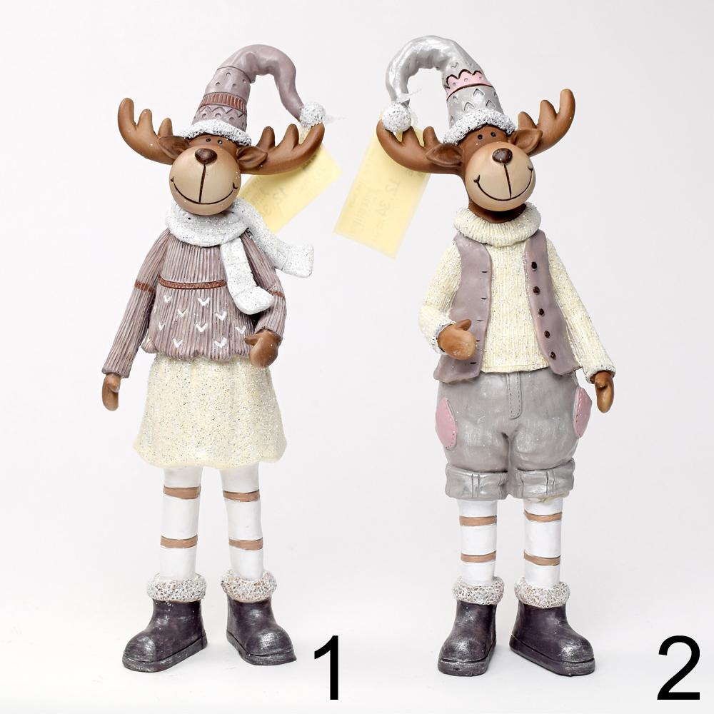 Vánoční dekorace sobi v mixu, stojící.