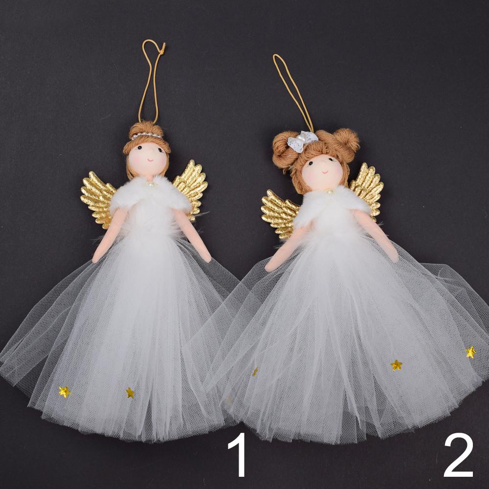 Vánoční víly z látky, mix, 21 cm