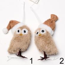 Sova závesná dekorácia s čiapkou