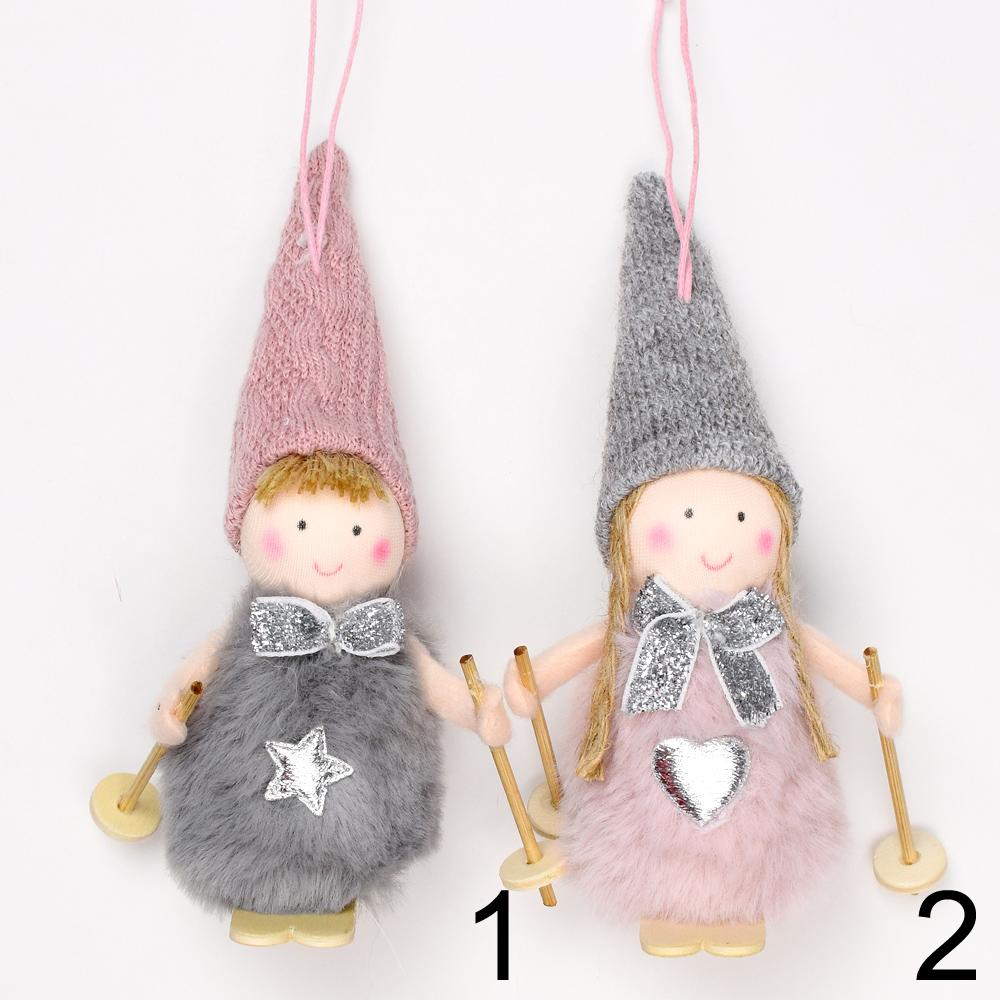 Závěsní andělíci v mixu, 12 cm