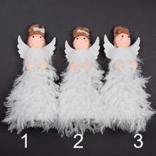 Súprava anjelikov s pierkami, 19 cm.
