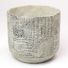 AKCIA OBAL Lynn pot round l. grey - v16xh17cm - Cement | FLORASYSTEM